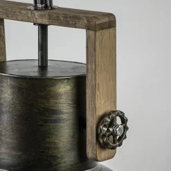 Straluma Hanglamp Shelly industrieel bruin/hout><noscript><img width=