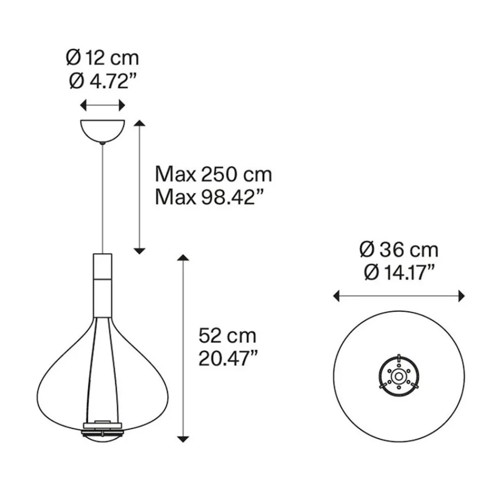 Straluma Hanglamp Sky-Fall groot transparant> Hanglampen|Pendel Lampen