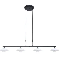 Straluma Hanglamp Sovereign 4l zwart met dimmer> Hanglampen|Eettafellampen