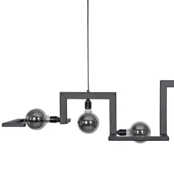 Straluma Hanglamp Tortona 5L zwart 150cm> Eettafellampen|Pendel Lampen