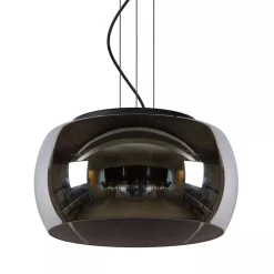 Straluma Hanglamp zwart + smoke glas 40cm> Eettafellampen|Eetkamerverlichting