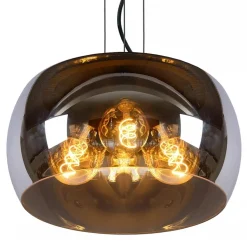 Straluma Hanglamp zwart + smoke glas 40cm><noscript><img width=