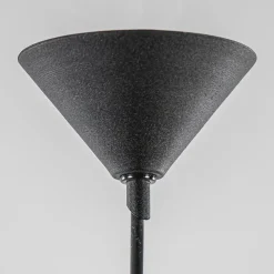 Straluma Hanglamp zwart met helder glazen bol 30 cm><noscript><img width=