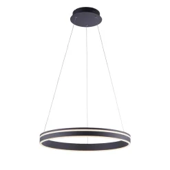 Straluma Hanglamp zwart ring 60cm + afst.bed.CCT> Hanglampen|Smart lampen