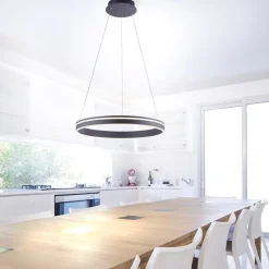 Straluma Hanglamp zwart ring 60cm + afst.bed.CCT><noscript><img width=