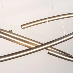 Straluma Hanglamp zwart 2x ledband ovaal><noscript><img width=