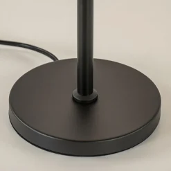 Straluma Hoge tafellamp zwart met wit glazen kap><noscript><img width=