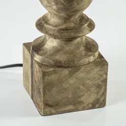 Straluma Houten lampvoet Cumani met bronzen fitting> Tafellampen|Lampenvoeten