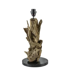 Straluma Houten lampvoet Ikal Light and Living exclusief kap> Lampenvoeten|Light and Living