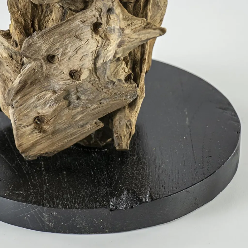 Straluma Houten lampvoet Ikal Light and Living exclusief kap> Lampenvoeten|Light and Living