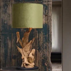 Straluma Houten lampvoet Ikal Light and Living exclusief kap><noscript><img width=