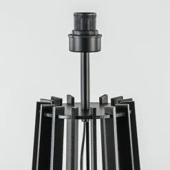 Straluma Houten lampvoet mat zwart exclusief kap><noscript><img width=