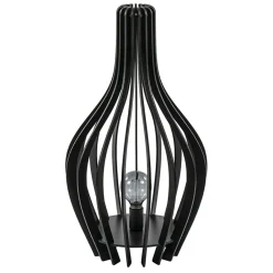 Straluma Houten tafel/vloerlamp mat zwart> Tafellampen|Vloerlampen