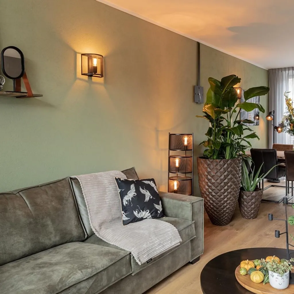 Straluma Industrieel landelijke wandlamp met gaas> Woonkamerlampen|Slaapkamerlampen