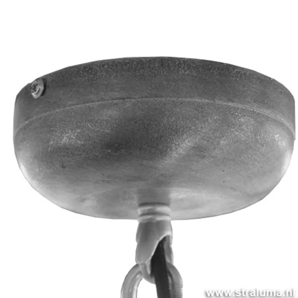 Straluma Industriele hanglamp olijf metaal Bikkel> Eettafellampen|Woonkamerlampen