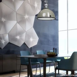 Straluma Industriele hanglamp olijf metaal Bikkel><noscript><img width=