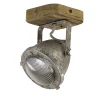Straluma Industriele wand/plafondspot hout metaal> Opbouwspots|Woonkamerlampen