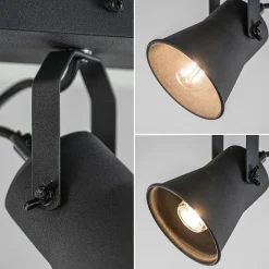 Straluma Industriële 2-lichts plafondspot mat zwart><noscript><img width=