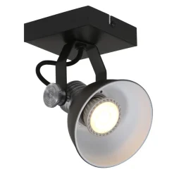 Straluma Industriële plafond/wandspot zwart inclusief LED> Plafondlampen|Wandlampen