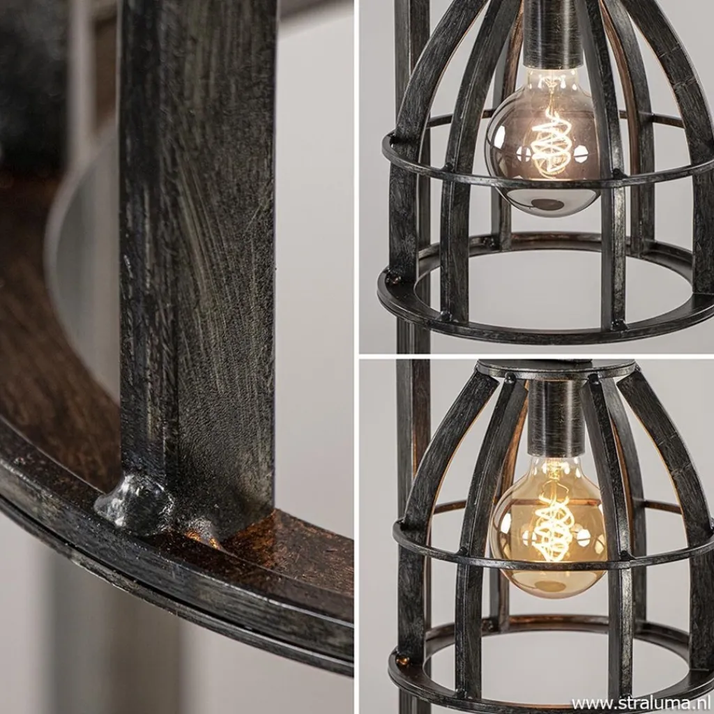 Straluma Industriële tafellamp antiek zwart> Slaapkamerlampen|Halverlichting