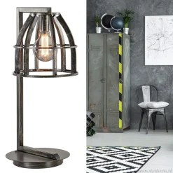 Straluma Industriële tafellamp antiek zwart><noscript><img width=