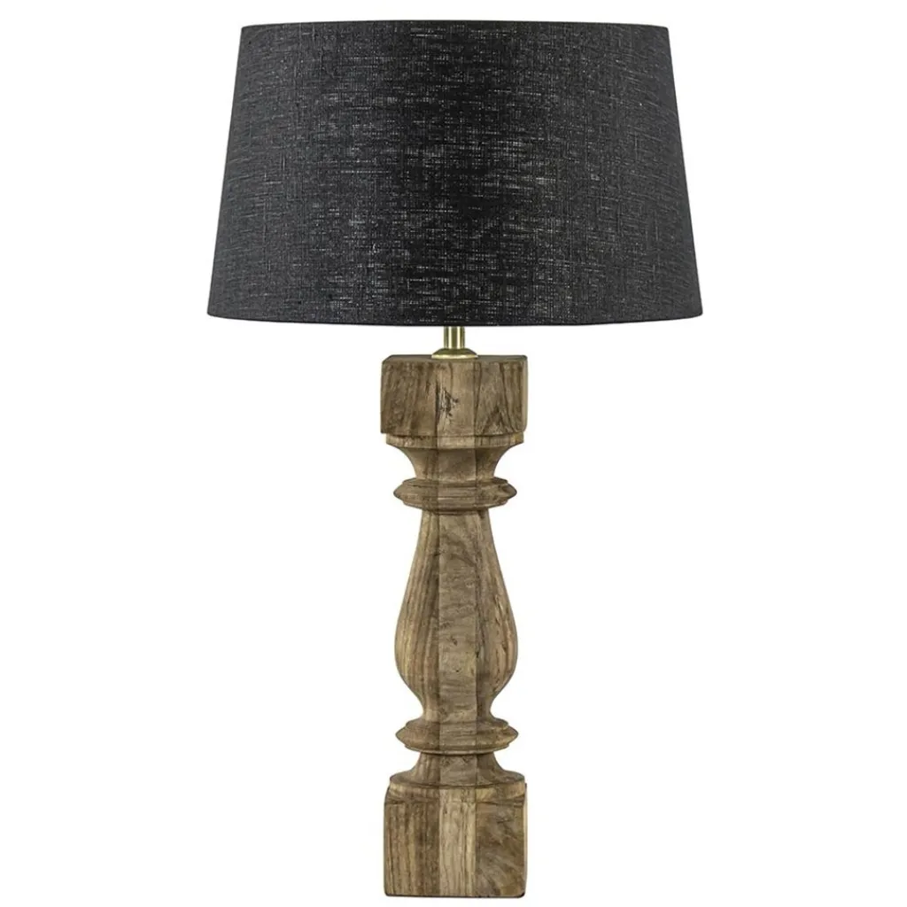 Straluma Kap Bridge zwart linnen 35x20> Lampenkappen|Landelijke Verlichting