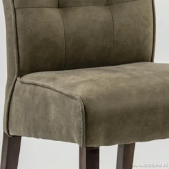 Straluma Klassiek landelijke eetkamerstoel olijf, poot koloniaal><noscript><img width=