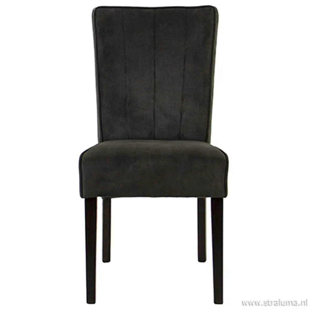 Straluma Klassiek landelijke eetkamerstoel grijs> Eetkamerstoelen