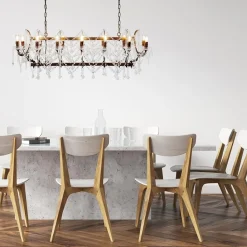 Straluma Klassieke eettafelhanglamp met kristal><noscript><img width=