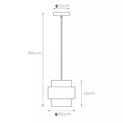 Straluma Klassieke hanglamp goud met opaal glazen kap><noscript><img width=