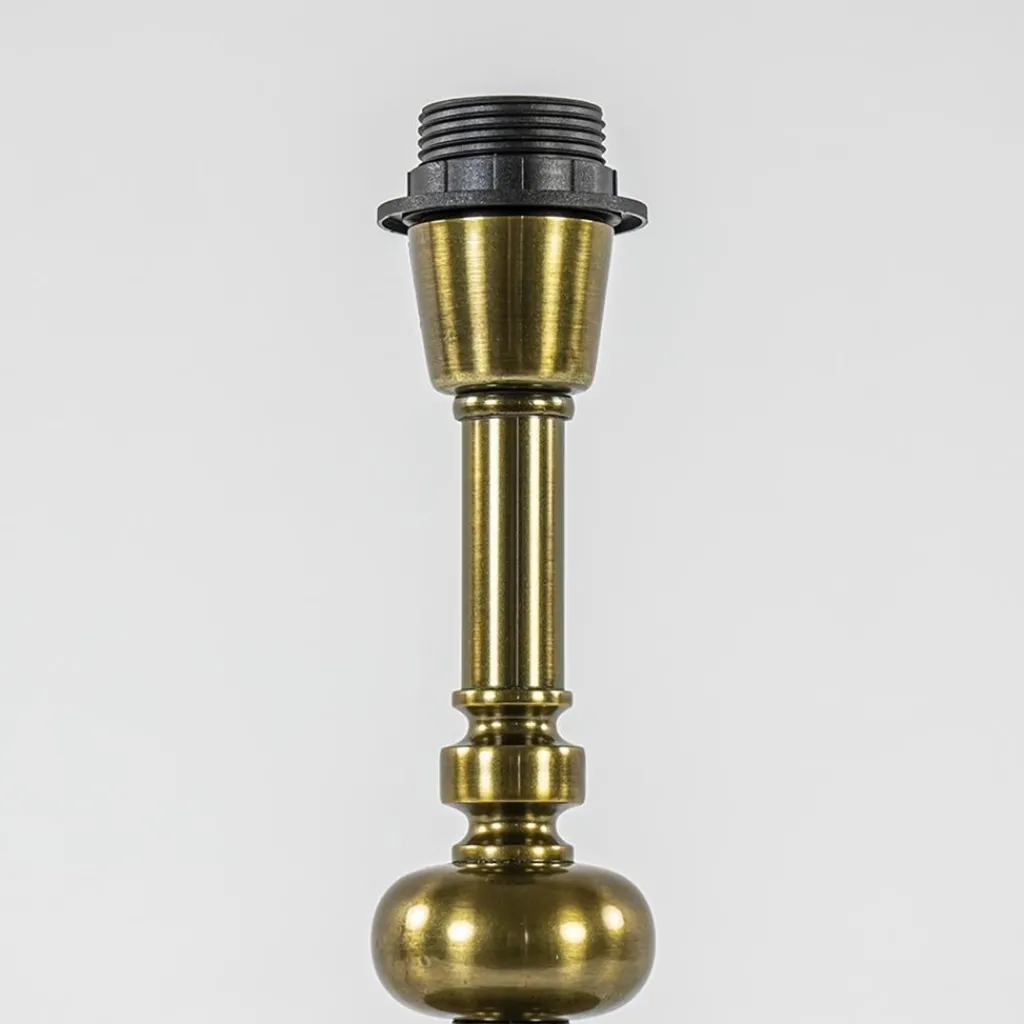 Straluma Klassieke lampvoet Helabima antiek brons excl. kap> Tafellampen|Lampenvoeten