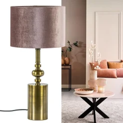 Straluma Klassieke lampvoet Helabima antiek brons excl. kap><noscript><img width=