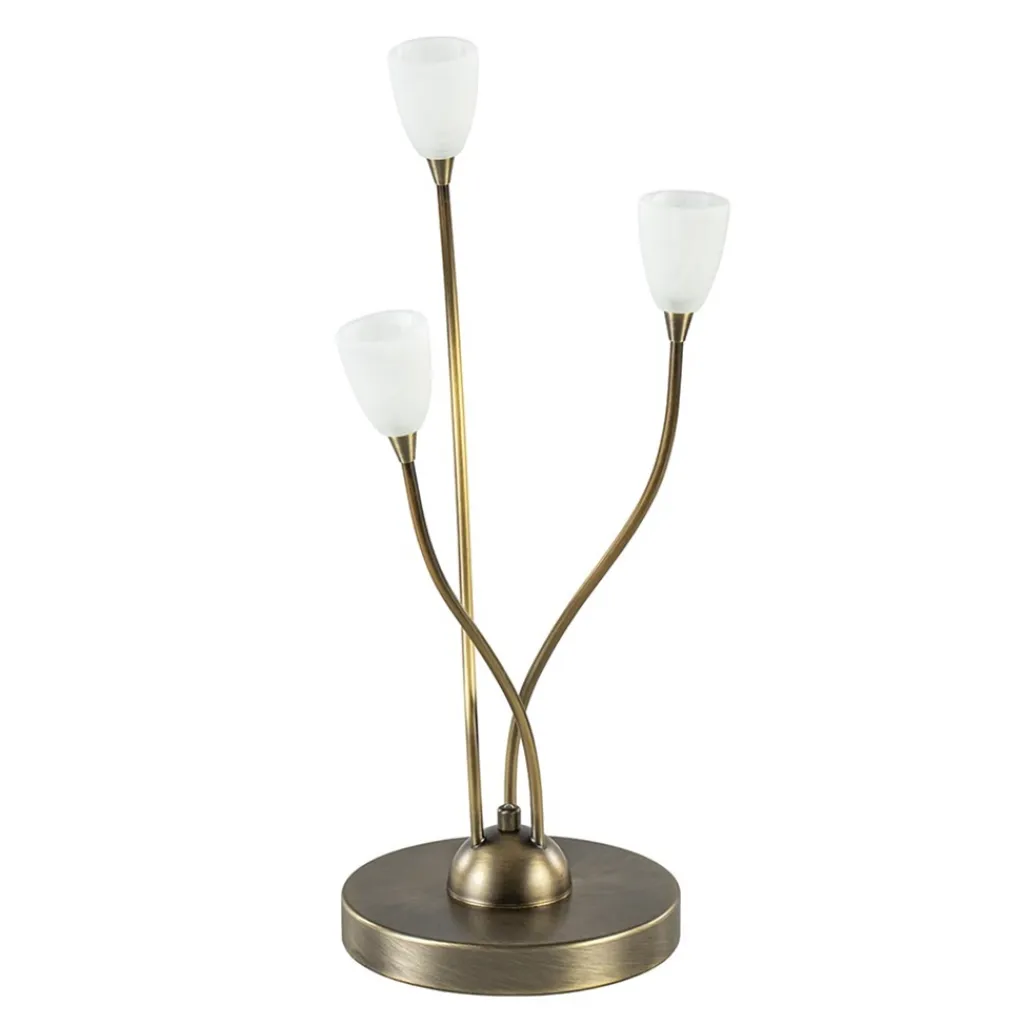 Straluma Klassieke LED tafellamp brons met dim to warm functie> Tafellampen|LED Tafellampen