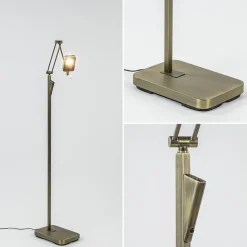 Straluma Klassieke leeslamp met dimbaar LED donker brons><noscript><img width=