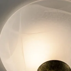 Straluma Klassieke plafondlamp gevlamd glas met brons 30 cm><noscript><img width=