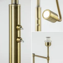 Straluma Klassieke vloerlamp met leesarm Calgary Light and Living><noscript><img width=