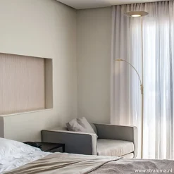 Straluma Klassieke vloerlamp Zenith LED messing><noscript><img width=