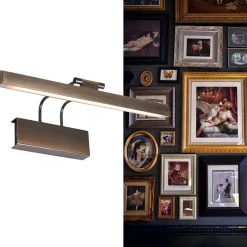 Straluma Klassieke wandlamp schilderij brons met LED><noscript><img width=