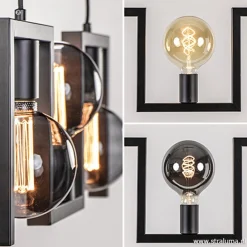 Straluma Kleine eettafel hanglamp zwart frame><noscript><img width=