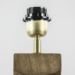 Straluma Kleine lampvoet Cumani hout light and Living><noscript><img width=