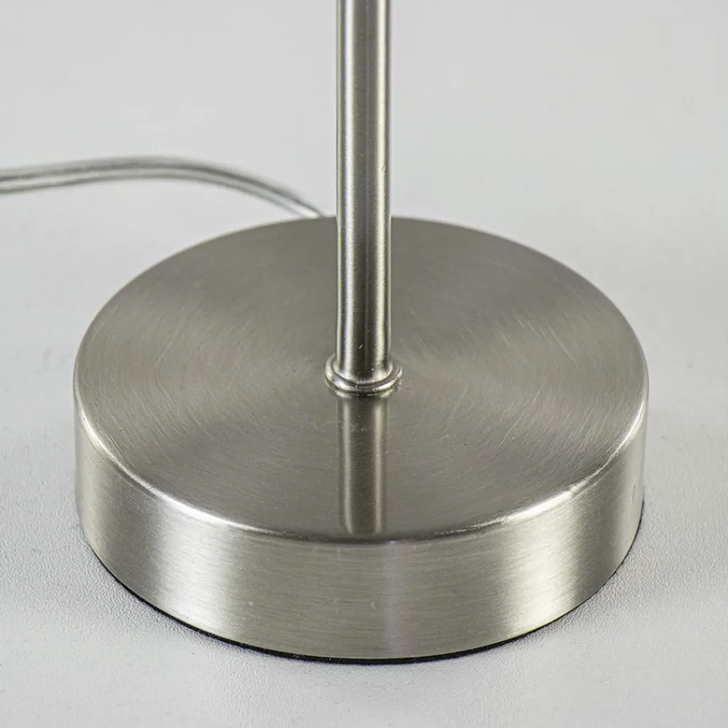 Straluma Kleine lampvoet Houston nikkel exclusief kap> Tafellampen|Light and Living
