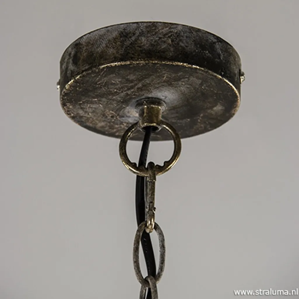 Straluma Kleine oosterse hanglamp Kadiri brons> Light and Living|Woonkamerlampen