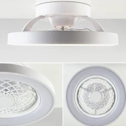 Straluma Kleine plafondventilator wit inclusief LED><noscript><img width=