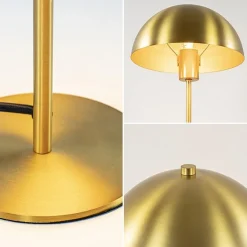 Straluma Kleine retro tafellamp Merel antiek brass><noscript><img width=