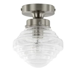 Straluma Kleine stalen plafondlamp glas helder><noscript><img width=