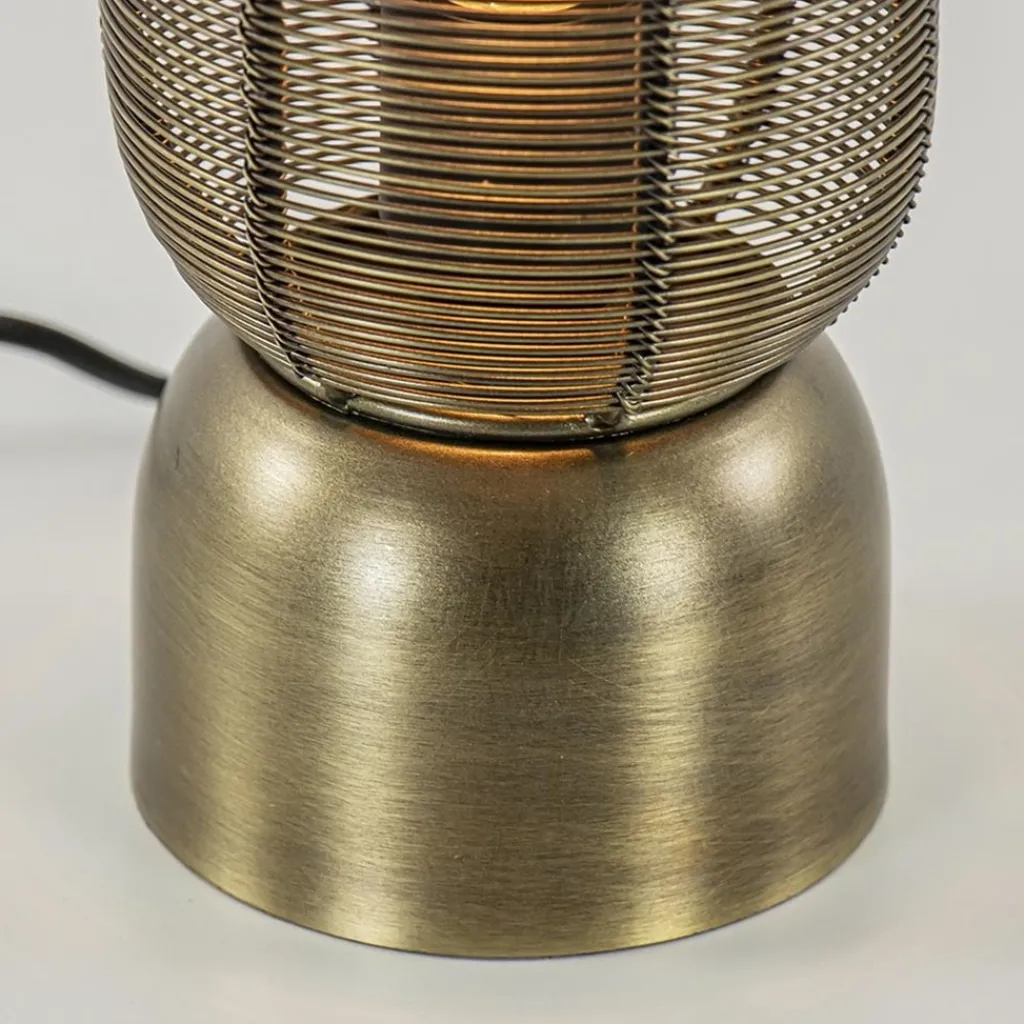 Straluma Kleine tafellamp Lezuza antiek brons> Draadlampen|Light and Living
