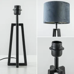 Straluma Kleine tafellamp Miley mat zwart exclusief kap><noscript><img width=