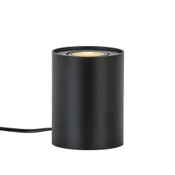 Straluma Kleine tafellamp spot mat zwart metaal> Woonkamerlampen|Slaapkamerlampen