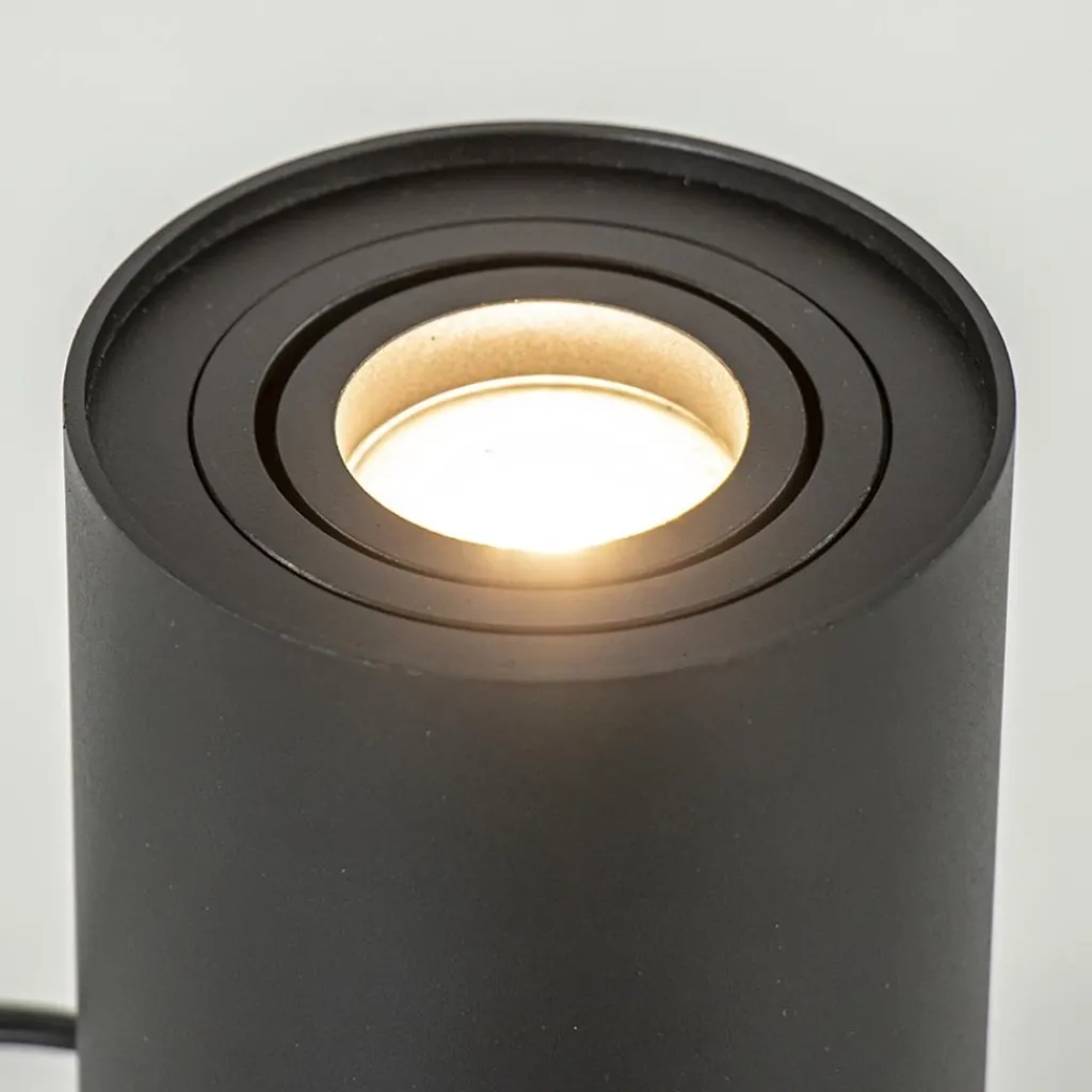 Straluma Kleine tafellamp spot mat zwart metaal> Woonkamerlampen|Slaapkamerlampen