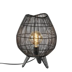 Straluma Kleine tafellamp Yumi mat zwart> Tafellampen|Draadlampen